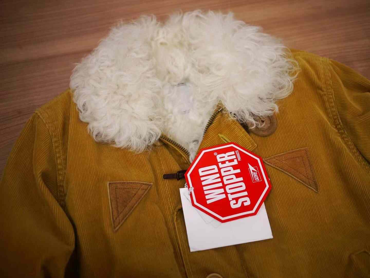 Visvim Deckhand Sheepskin Jacket Mustard