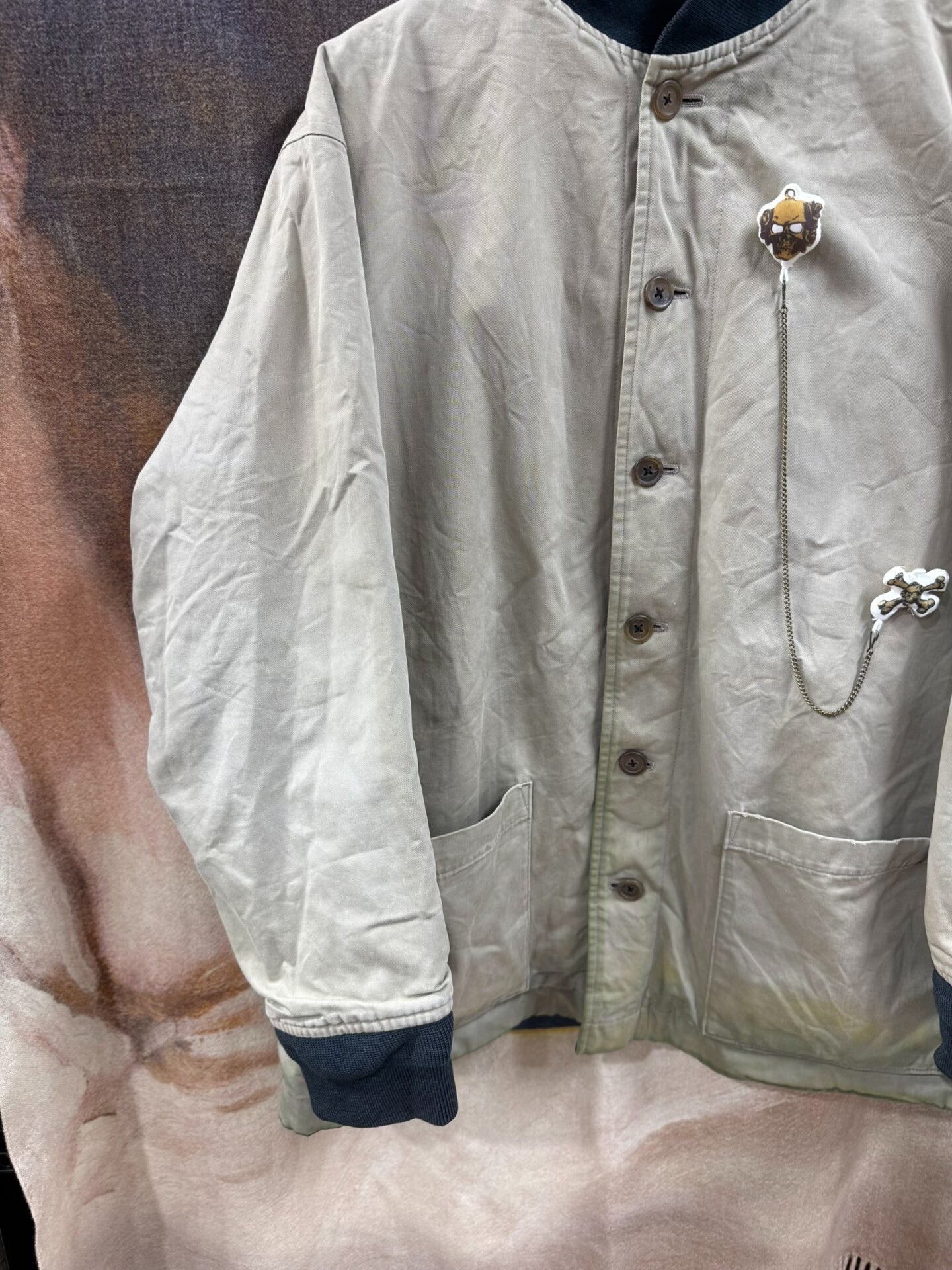 yohji yamamoto vintage reversible dyed jacket