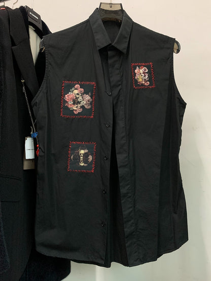 DIOR HOMME Skull Oversized Sleeveless Shirt