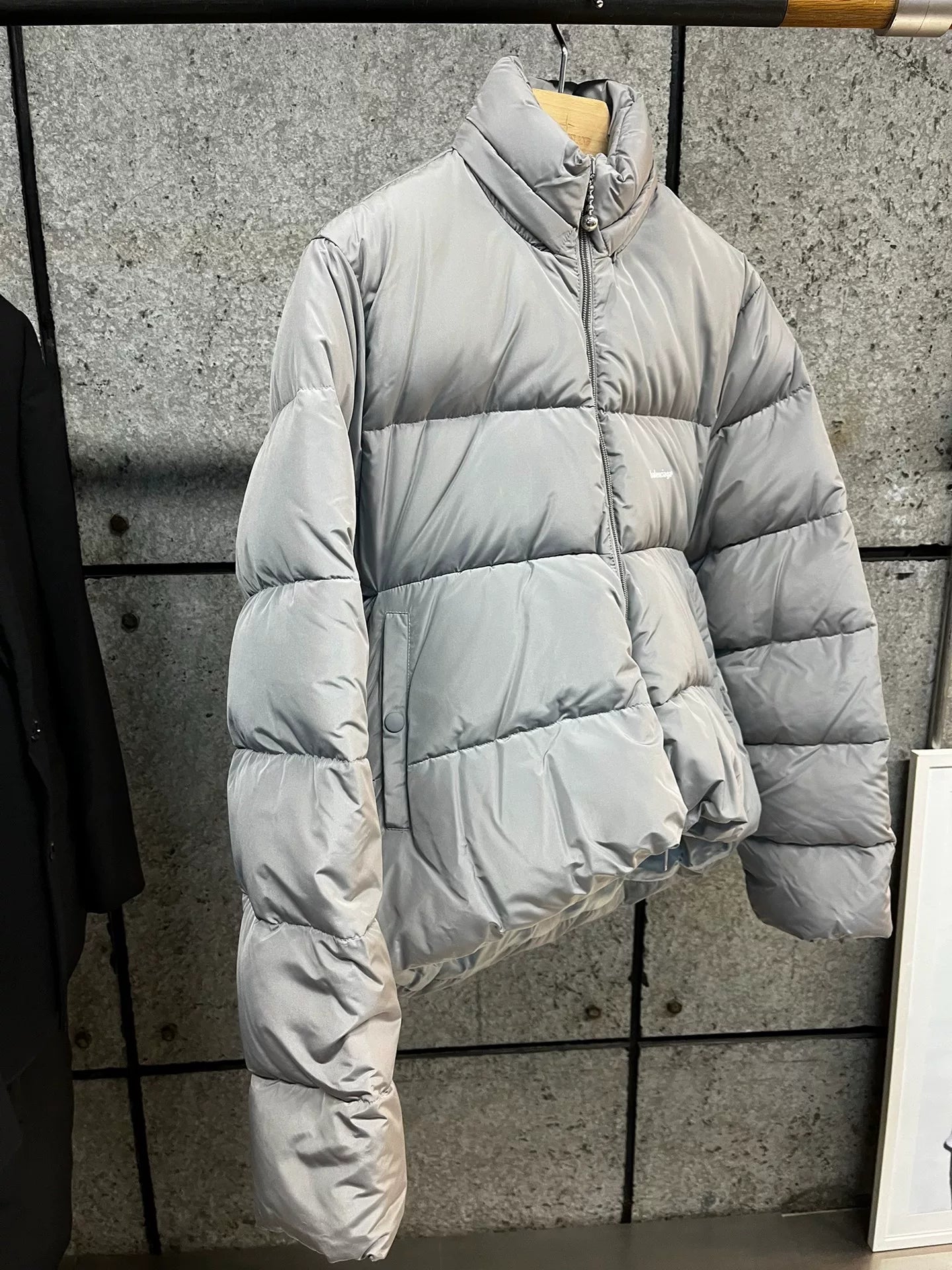 Balenciaga Gray Down Jacket Size 44