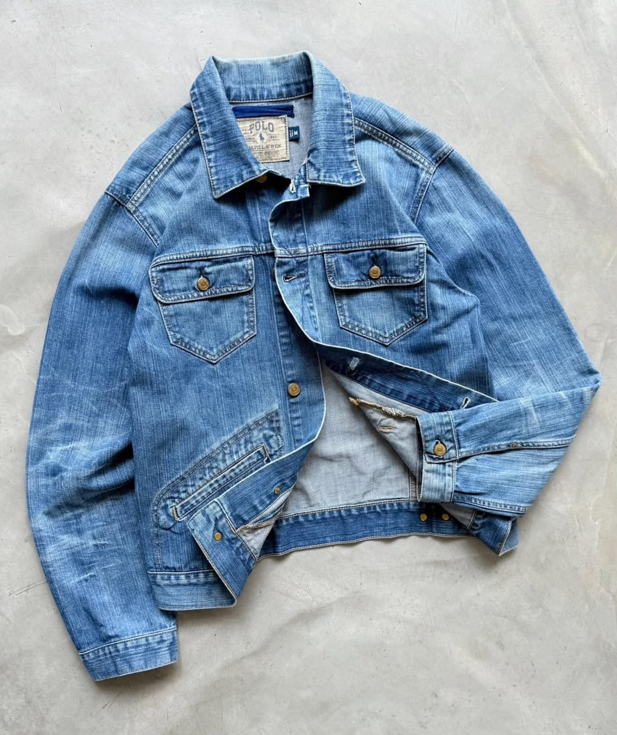 Vintage 2007 Polo Ralph Lauren Western Denim Jacket