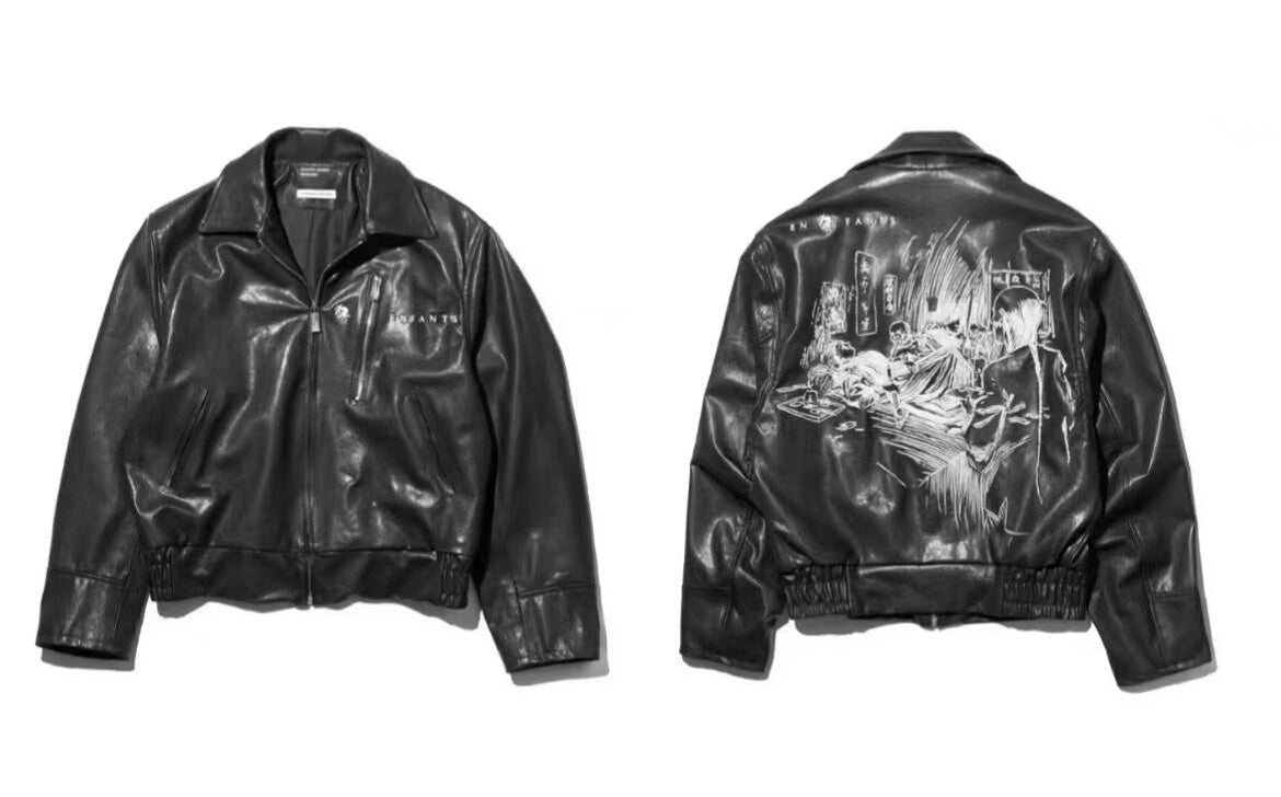Enfants Riches Deprimes Black Leather Jacket