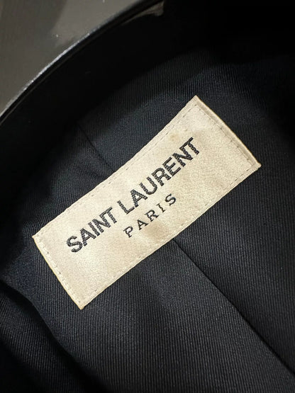 Saint Laurent Red Black Leopard Blazer