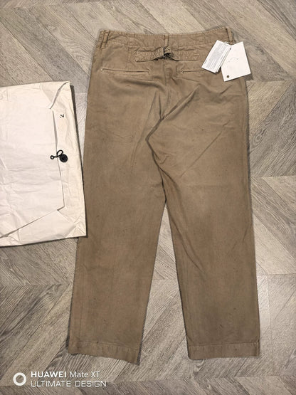 visvim chino pants with hand-painted details
