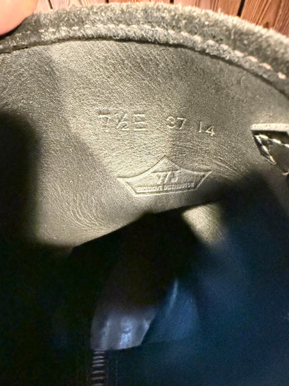 Wesco Boss 10" Black Suede Engineer Boots