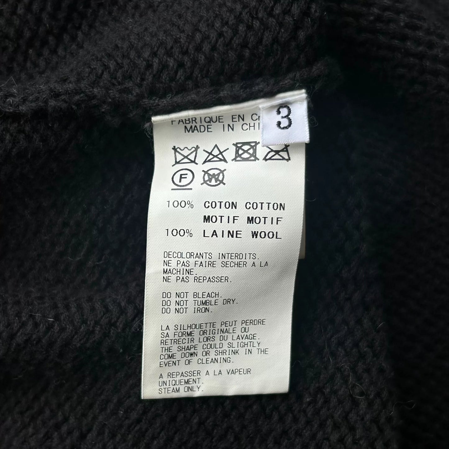 Yohji Yamamoto 18AW Spider Web Knit Sweater