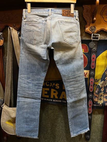 vintage distressed denim jeans by RRL