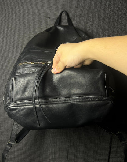 Rick Owens 18ss Pebbled Leather Backpack