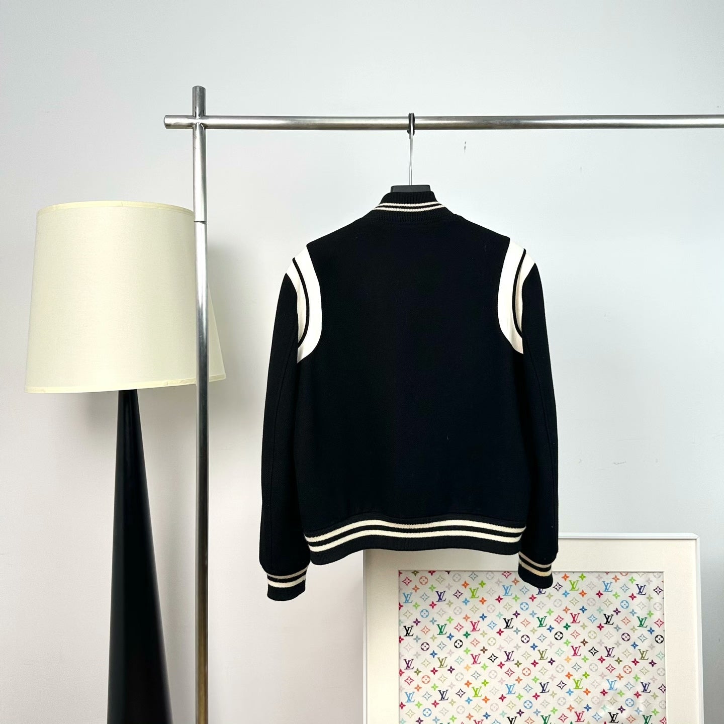 Saint Laurent Striped Baseball Jacket