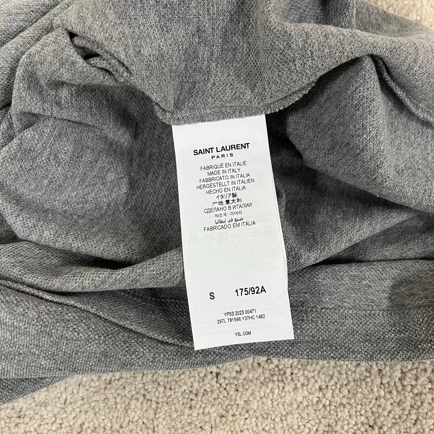 Saint Laurent YSL Solid Logo Short Sleeve