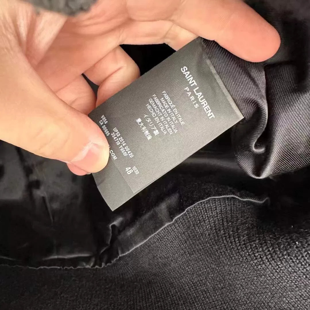 Saint Laurent SLP Gray Baseball Jacket