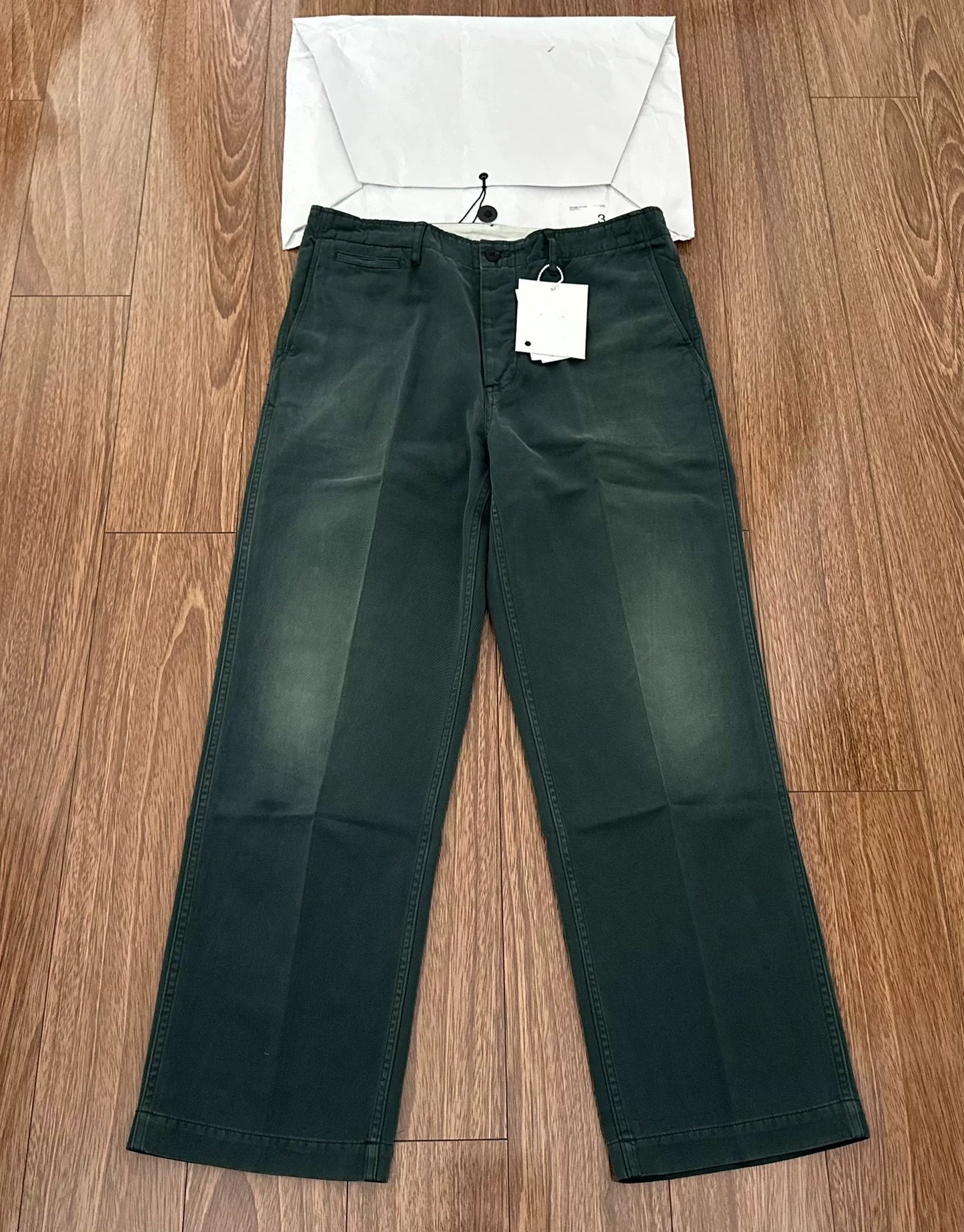 visvim field chino pants green color