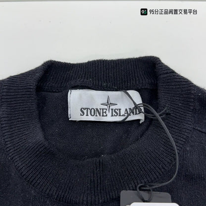 Stone Island Black Knit Sweater Medium