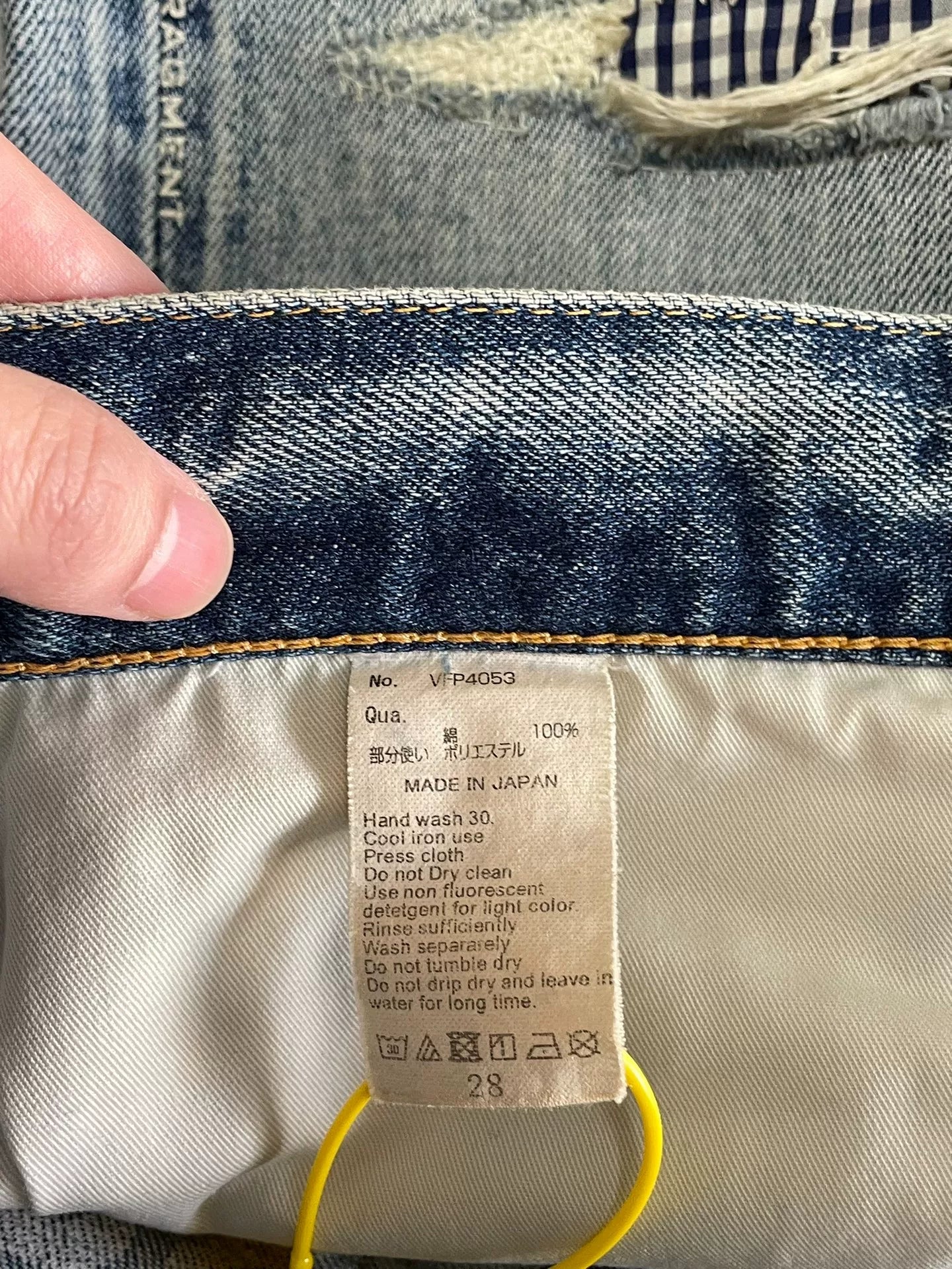Vanquish & Fragment Distressed Washed Denim Jeans