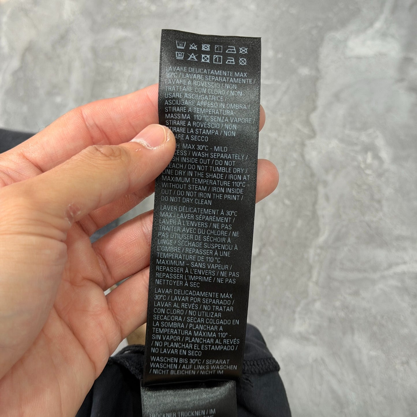 Balenciaga Black Washed Short Sleeve Tee