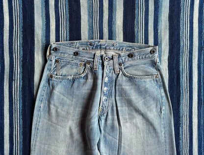 vintage levi's 555 raw denim washed pants