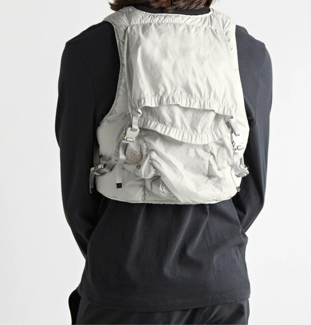 moncler alyx padded vest with backpack