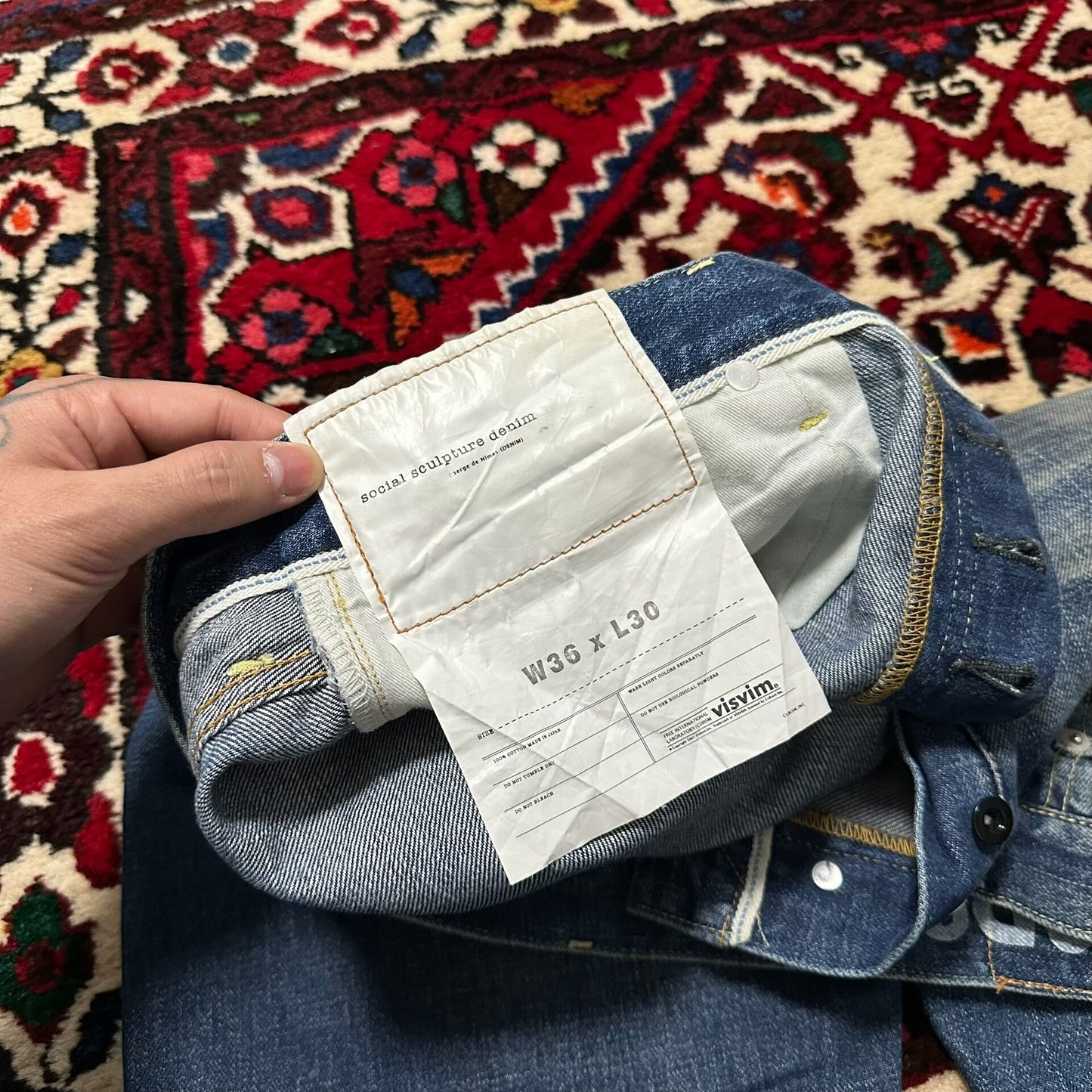 visvim relaxed fit denim jeans W36L30