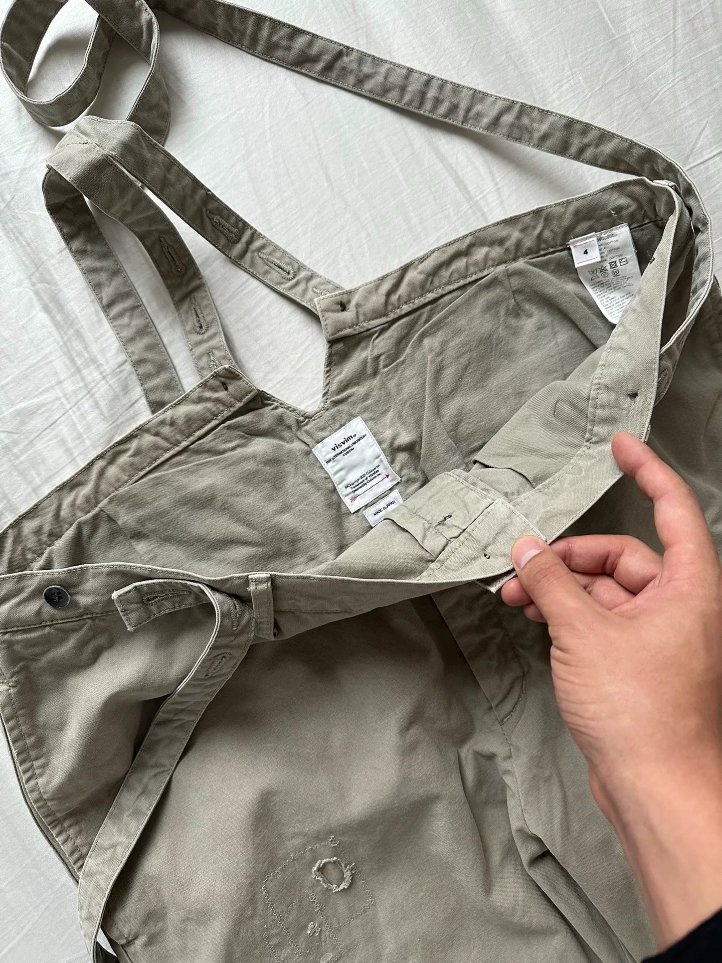 Visvim Traveller Braces Pants DMGD