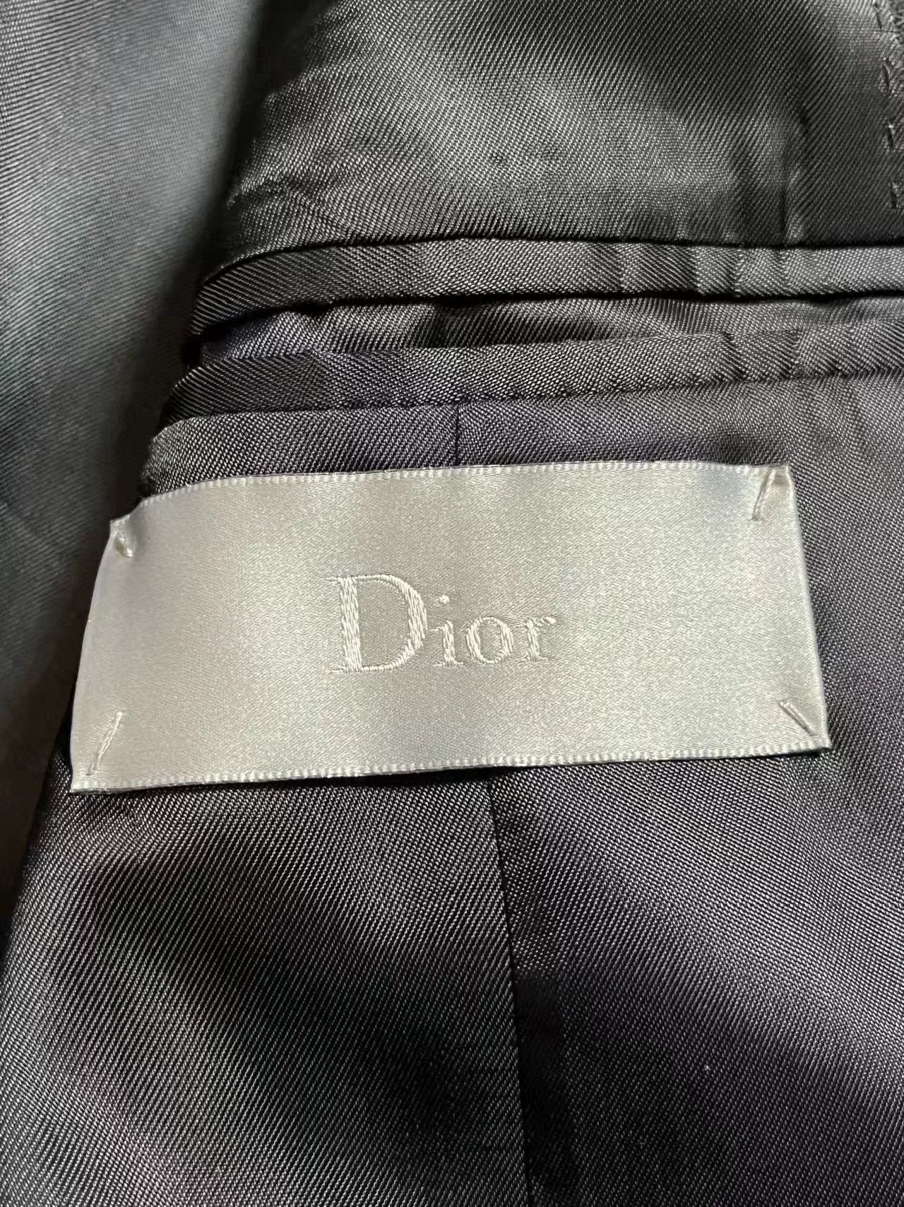 Dior Black Double-Breasted Suit Jacket