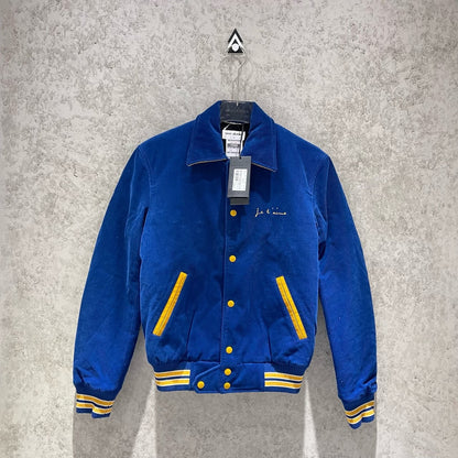 Saint Laurent Blue Corduroy Baseball Jacket