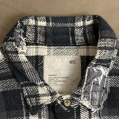 MADNESS Shredded Check Shirt