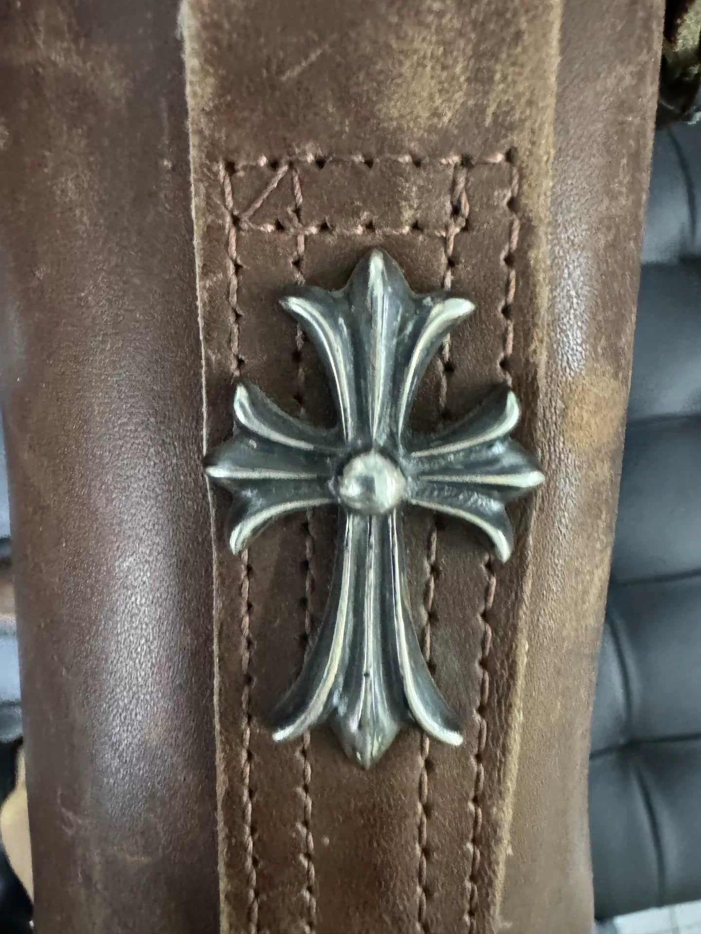 Chrome Hearts Wesco Brown Engineer Boots