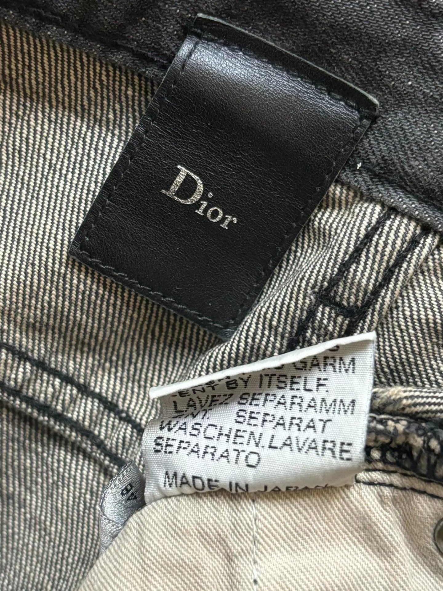 Dior Homme SS 2003 Black Denim Pants