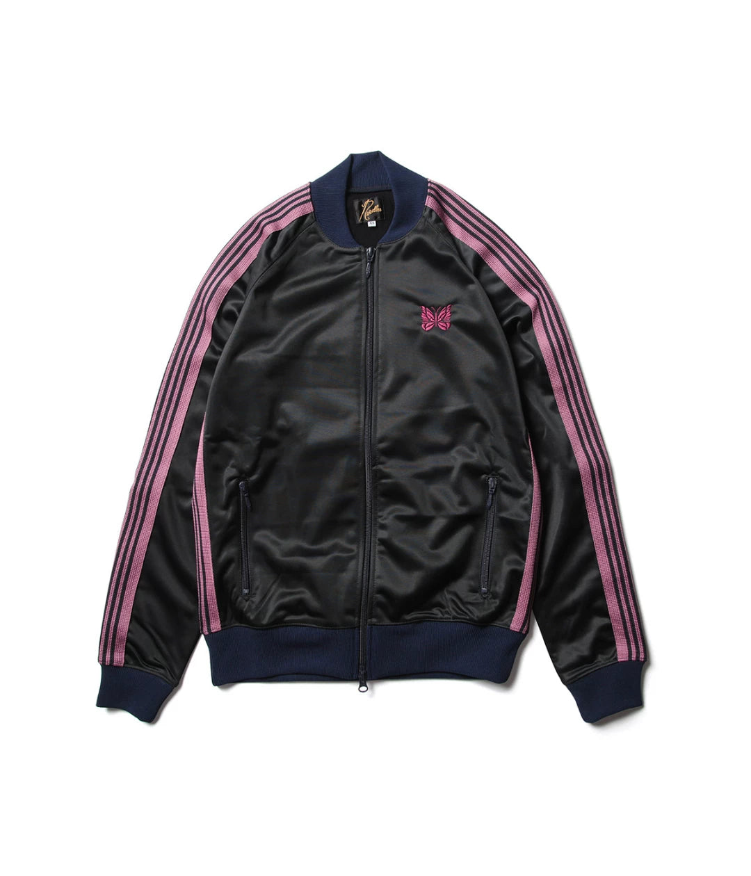 Needles RC Track Jacket in Black and Pink