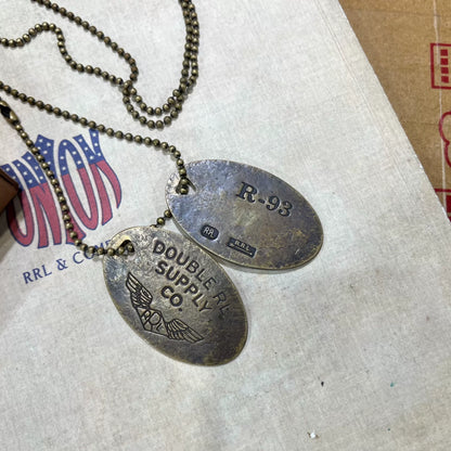 RRL Dog Tag Pendant Necklace Accessory