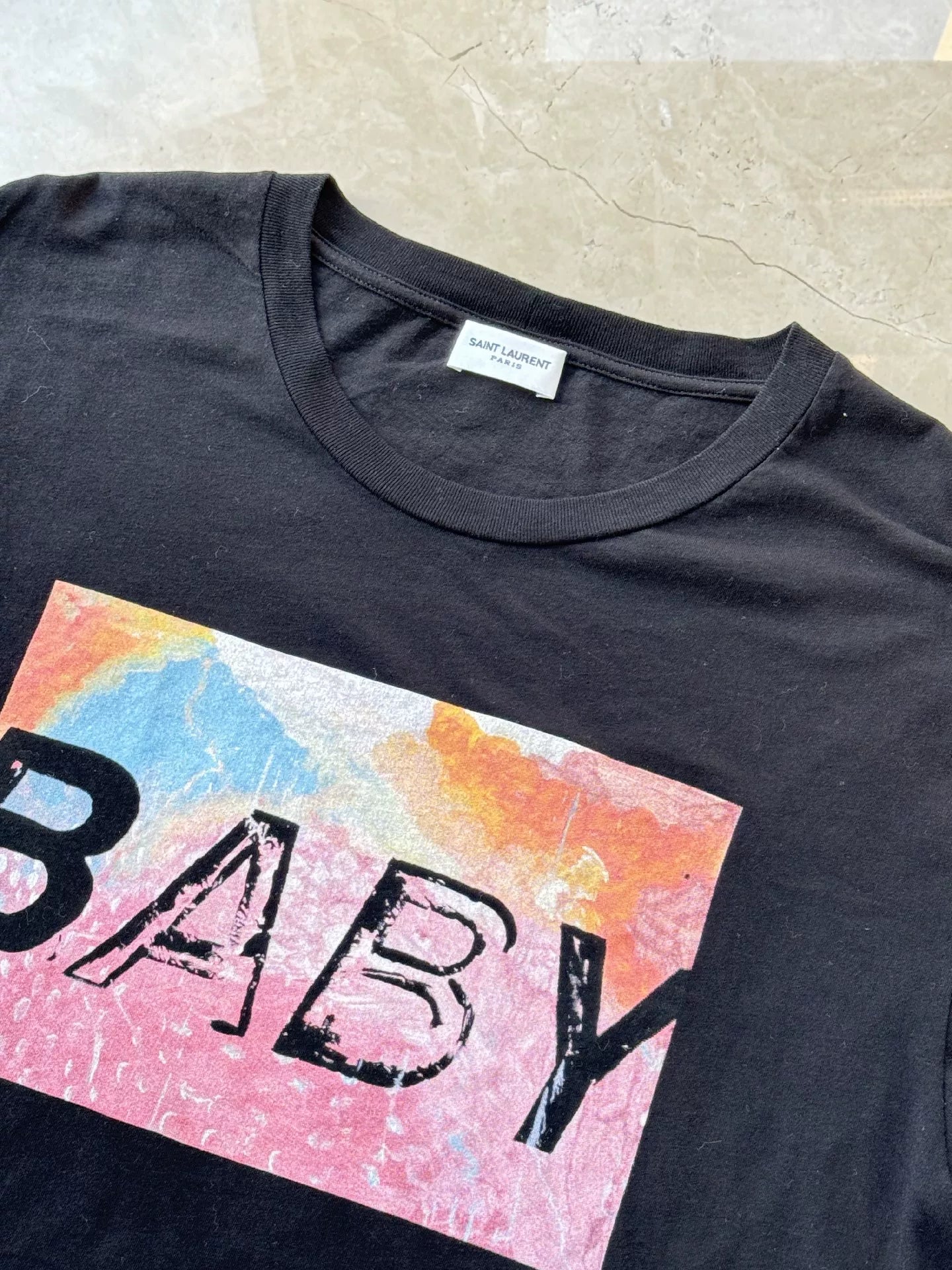 YSL/SLP Men's Classic BABY Print T-Shirt