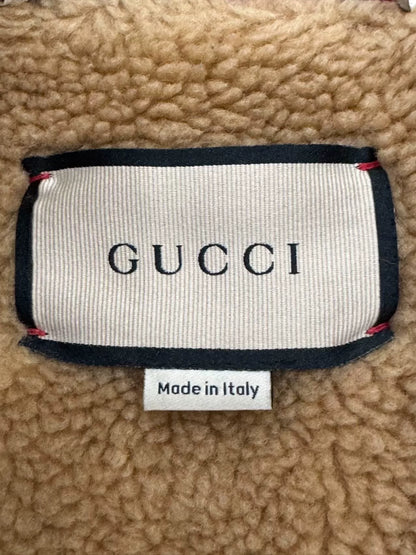 gucci wool baseball jacket with cat design