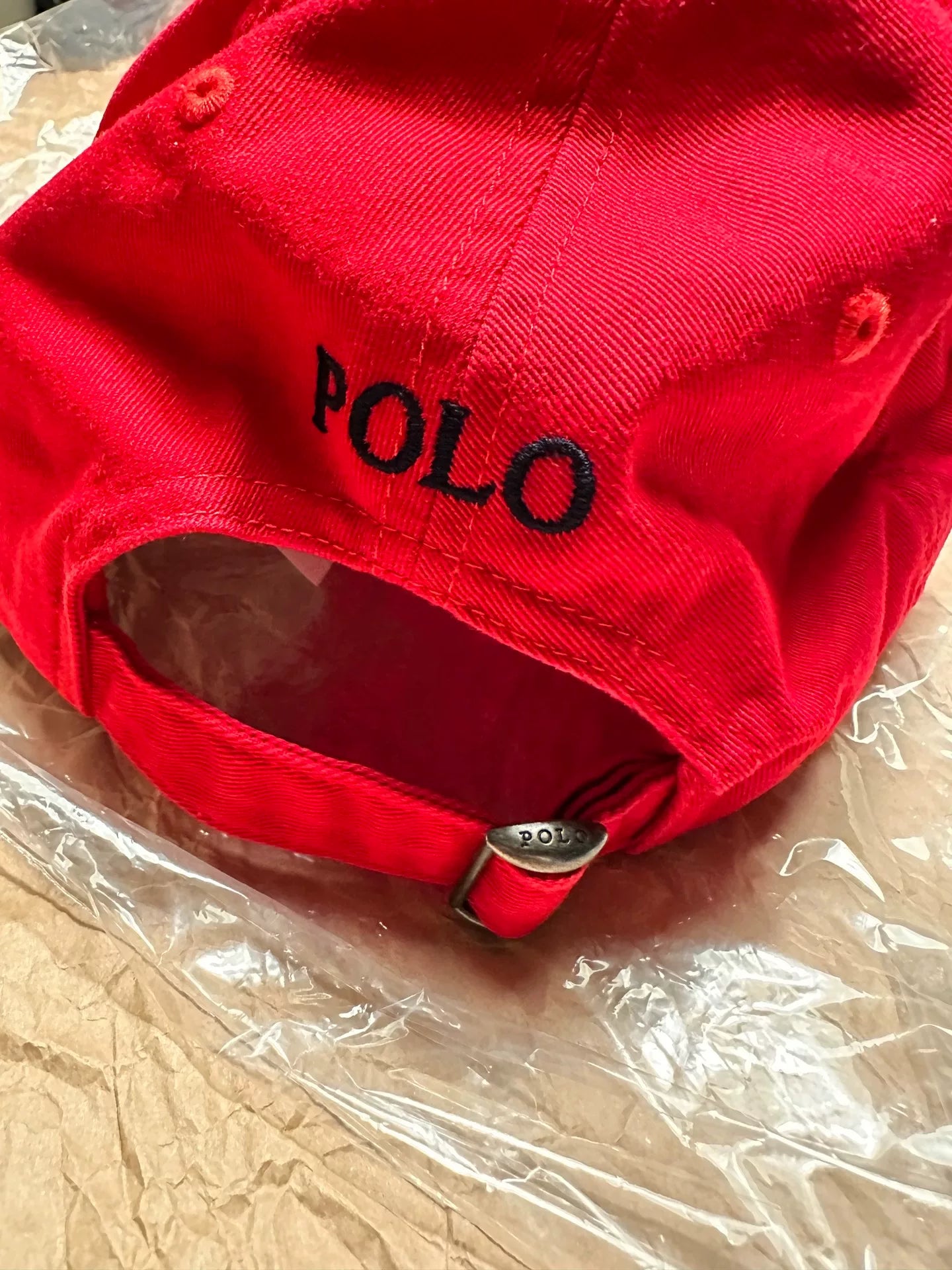 Ralph Lauren Unisex Classic Red Cotton Cap