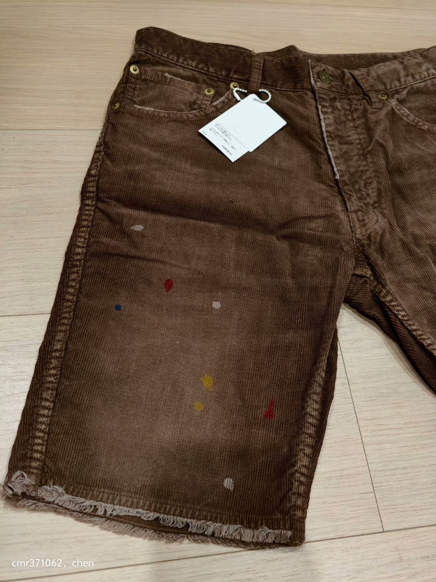 VISVIM 17SS FLUXUS 03 CORD SHORTS