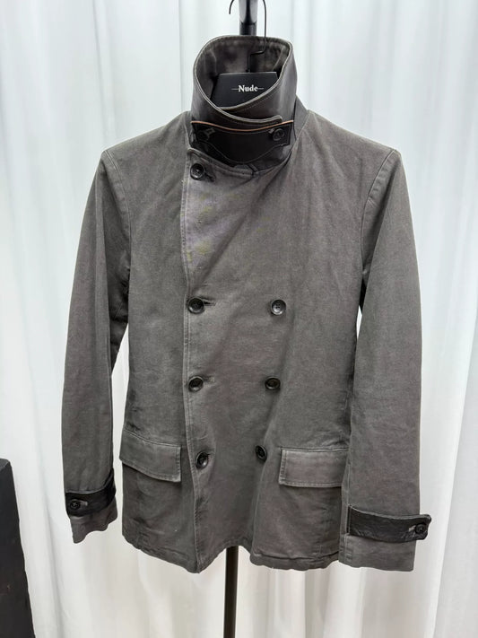 Backlash 拼皮水洗夹克 with Leather Details