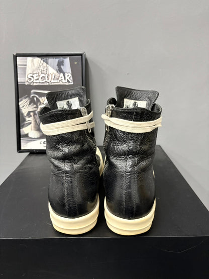 Rick Owens 17SS Limited Crinkled Leather High-Top