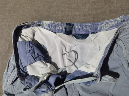 RRL Vintage Blue Dye Distressed Shorts