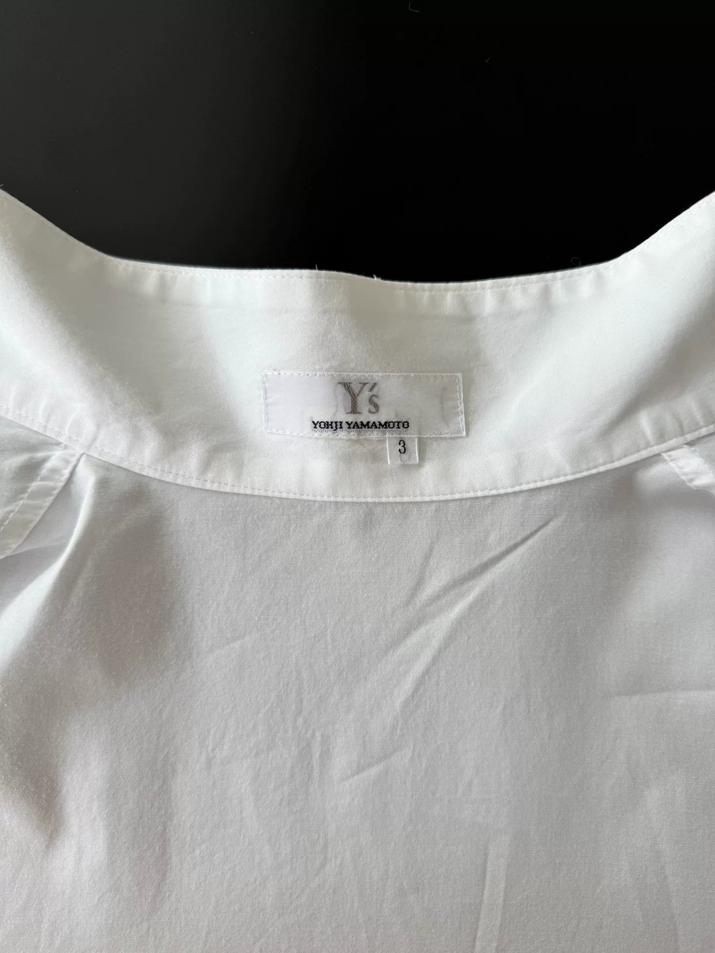 Yohji Yamamoto Long Sleeve White Shirt