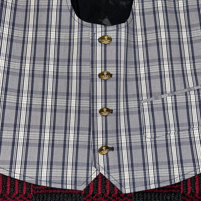 vivienne westwood plaid vest for men