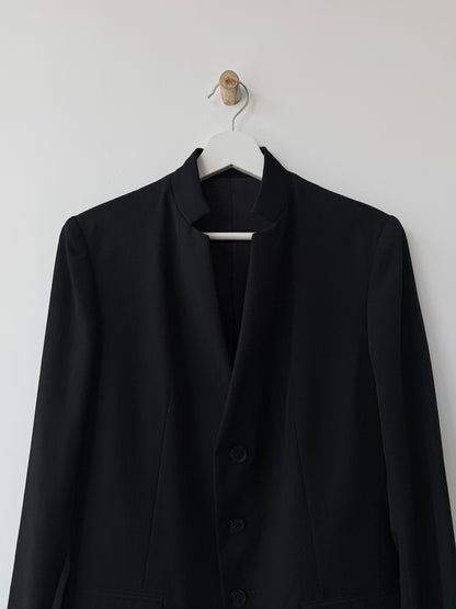 yohji yamamoto y's black minimalist blazer