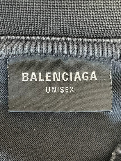 Balenciaga 24SS Black Distressed Statue T-shirt