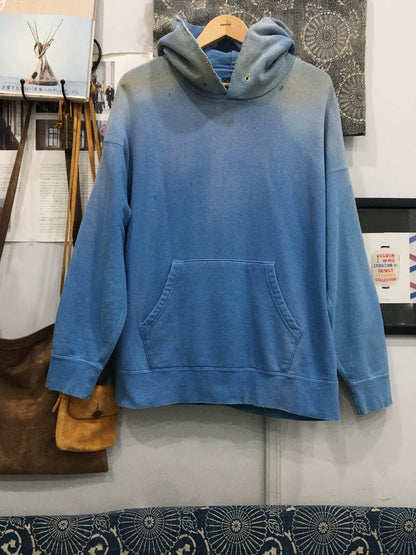 visvim jumbo hoodie with unique dye technique