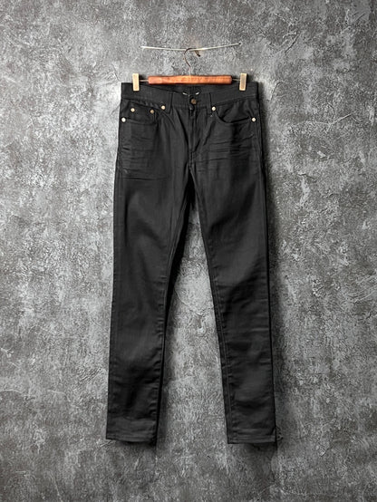 Saint Laurent Black Cotton Jeans