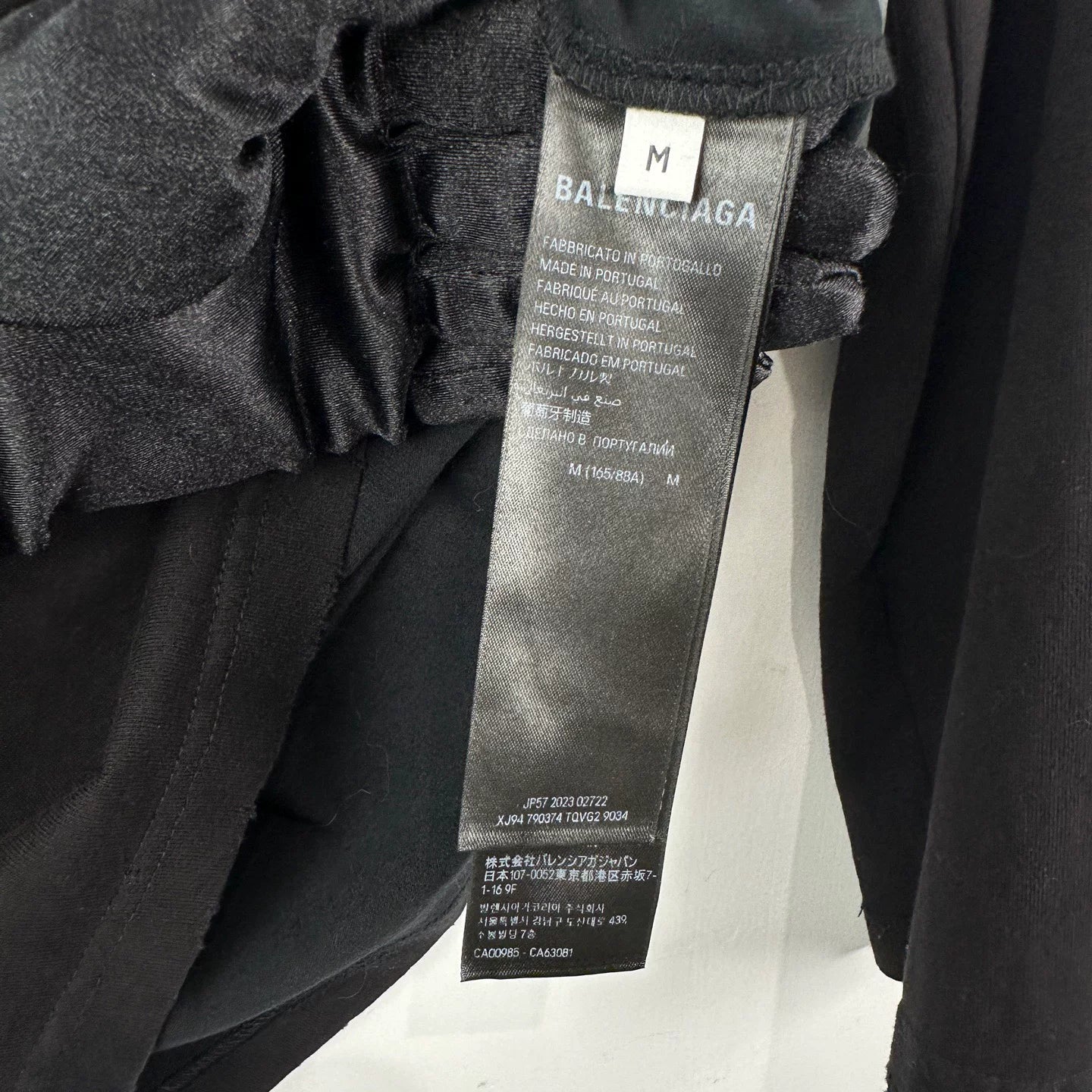 Balenciaga Logo Hoodie Black Size M