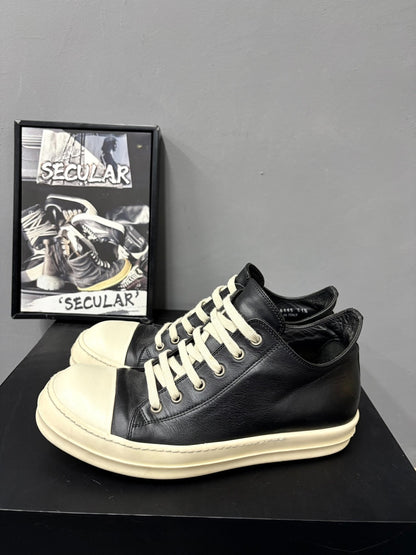 RickOwens Low-Top Leather Sneakers