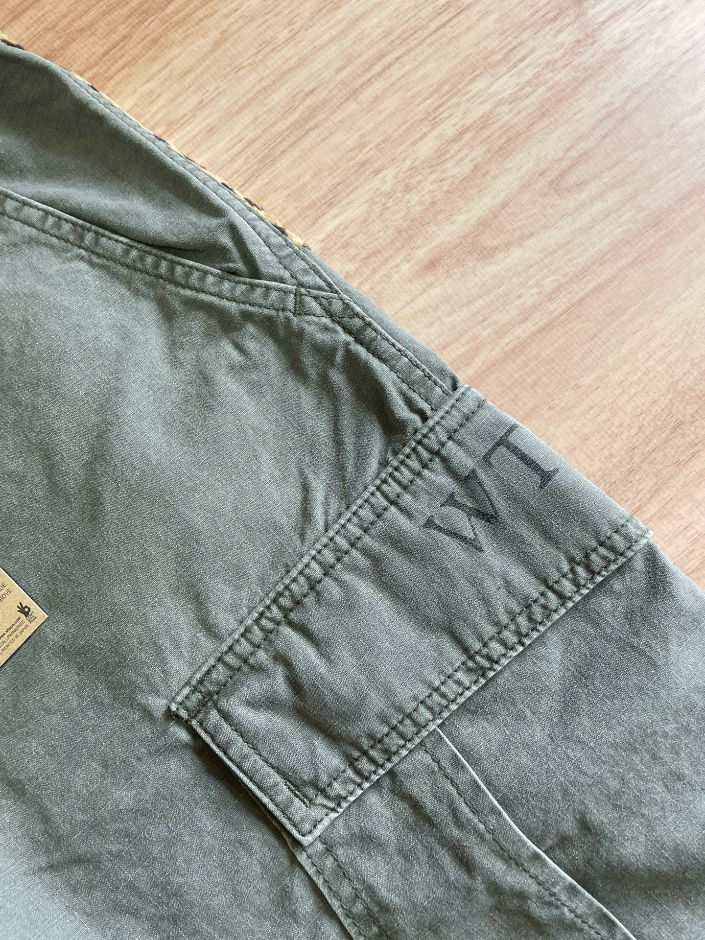 WTAPS OD Leopard Ripstop Cropped Pants
