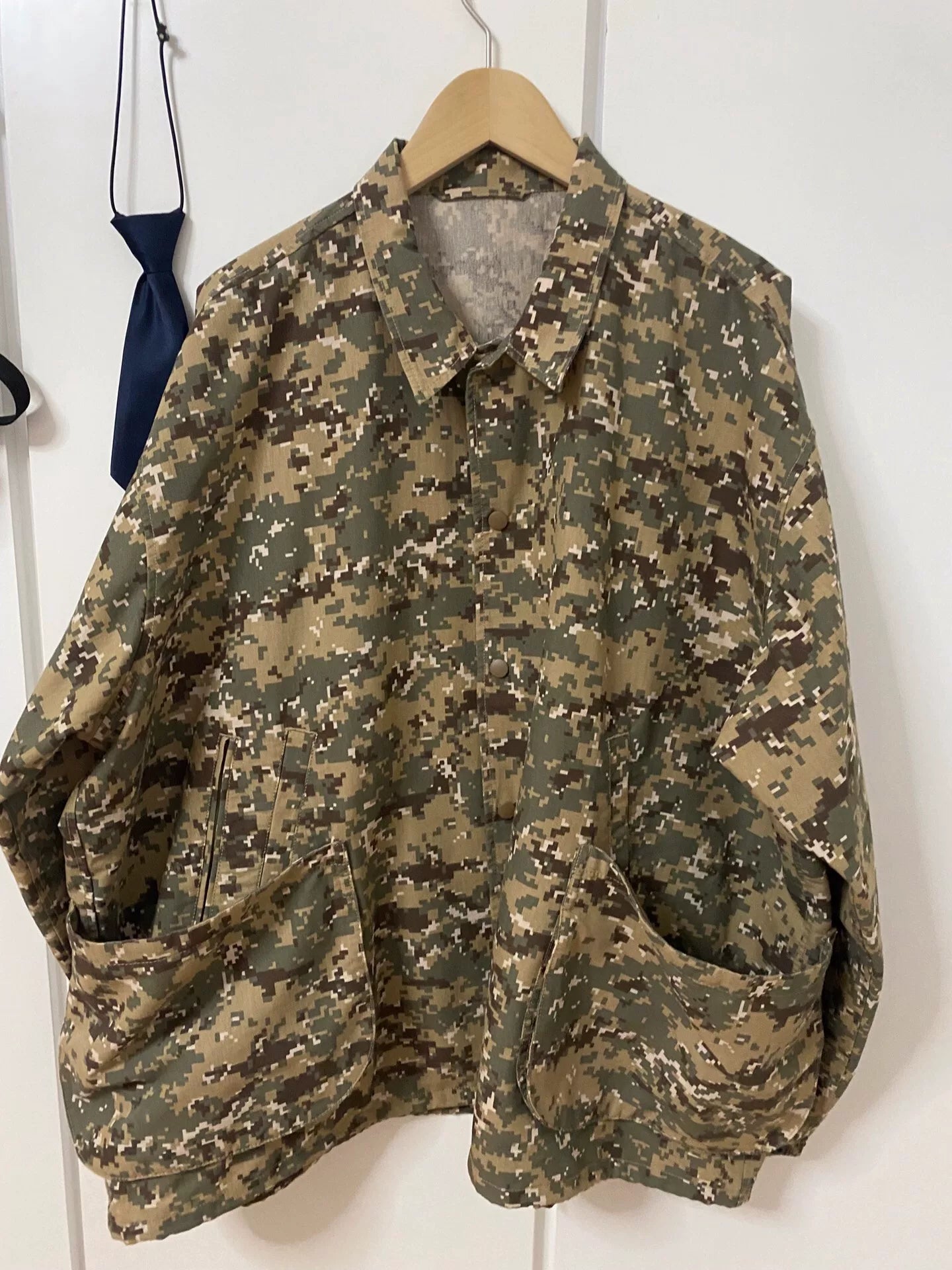 camo military style oversized jacket