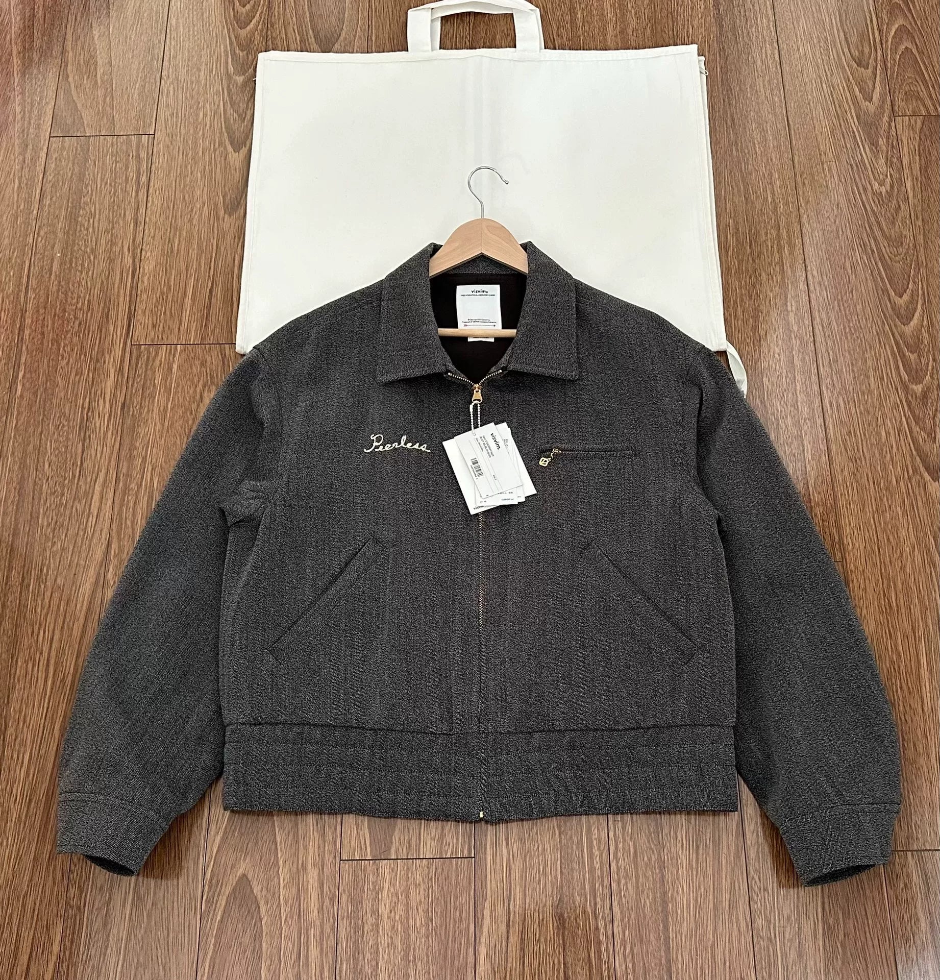 visvim rudy sb blouson jacket charcoal gray
