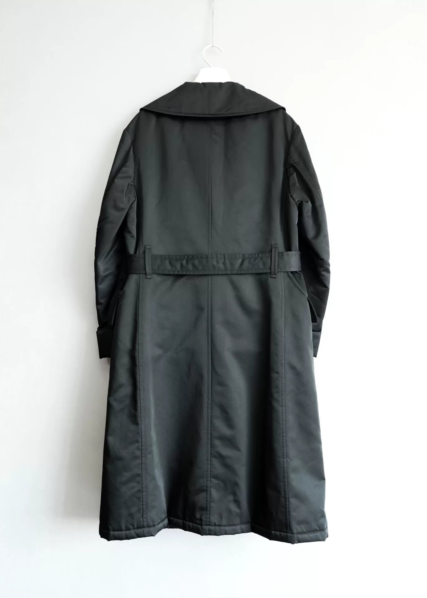 Yohji Yamamoto Black Overcoat with High Collar