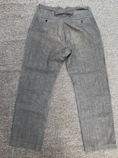 visvim ict hakama linen distressed pants